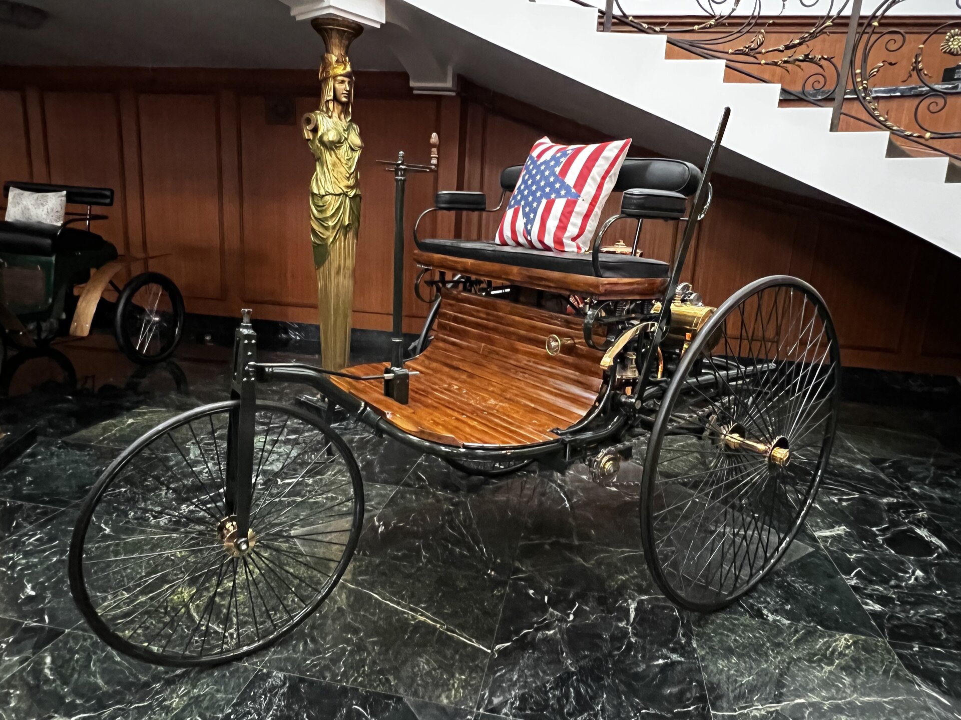Early motor car connected to the first motor trip, photographed first-hand by Omar Mukhtar.