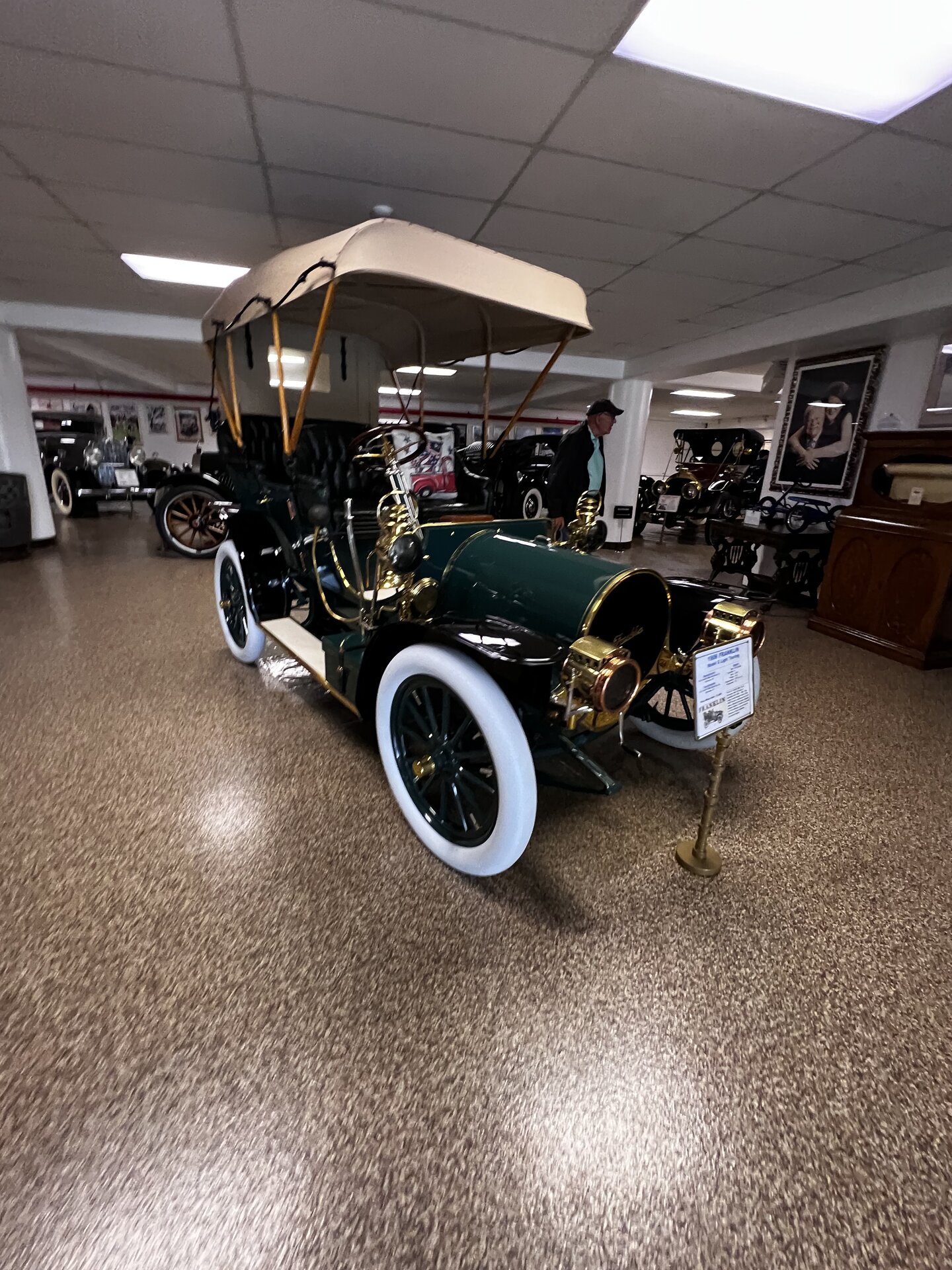 1906 Franklin automobile photographed first-hand by Omar Mukhtar.